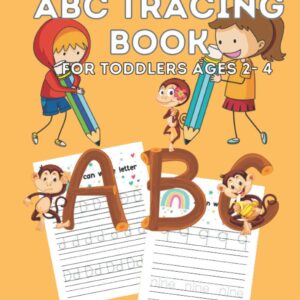 ABC Tracing Book For Toddlers Ages 2-4