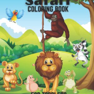 Safari Coloring Books For Toddlers